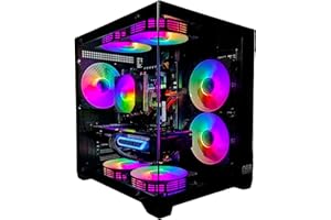 NCA THE PC STORE Gaming PC Phantom Black | NVIDIA RTX 3050 | SSD | Intel 10 Core | RGB Lüfter mit Fernbedienung | Luftkühlung | 700W | WLAN 5 | Windows 11 (32GB RAM 500GB SSD)