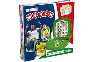 Top Trumps Match Weltfussballstars Edition - WFS Match Beliebte Brettspiele - Gedächtnisspiel für Familie und für Kinder - 2+ Spieler ab 4+ Jahren - Multilingual