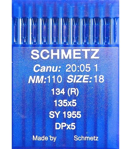 Lot De 50 Aiguilles 134 SES 135x5 DPx5 Pour Machines à Coudre Industrielles Taille 14/90