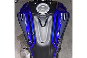 labelbike - Pegatinas 3D Protecciones Moto Bandas Tanque Superior compatibles con Yamaha Mt-07 2021-2022 - Azul