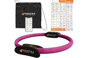 ‎MANTRA SPORTS MANTRA SPORTS Pilates Ring Fit Fitness Ring Beckenbodentrainer für Frau & Männer, Beckenboden Trainingsgerät für zuhause, Beinpresse Hüfttrainer Beintrainer Oberschenkeltrainer Sportgeräte zuhause