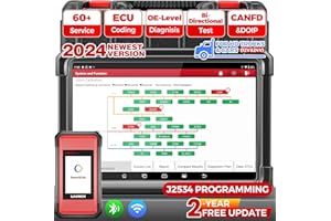 LAUNCH X431 Pro3S+ SMARTLINK HD OBD2 Diagnosegerät für alle Fahrzeuge(12V&24V)ECU-Codierung,OE-Level Alle Systemdiagnosen,60+Servicefunktionen,Topologie-Mapping,Bidirektionale Steuerung,2 Jahre Update