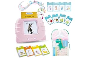 VANIKO Cartes Éducatives Parlantes – Lecteur Bilingue Français Anglais – 510 Mots (255 Cartes) – Flash Cards Montessori – Jeu d’Apprentissage Vocabulaire Enfant 2, 3, 4, 5 et 6 Ans – Mode Musique