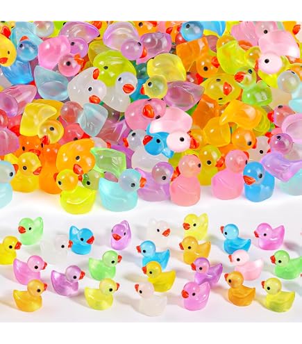 133 Mini Animali In Resina Luminosi: Paperelle, Tartarughe, Funghi E Altro Per Terrari E Giardini Fatati