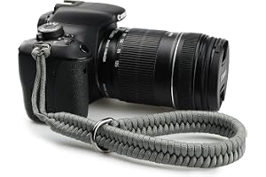 Sunya kamera-handrem med snabbkoppling. Justerbar kamerarem för olika handleder, ultralätt vikt paracordband handledsrem för DSLR