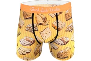 GOOD LUCK SOCK Good Luck Undies Herren-Boxershorts mit Käsemotiv