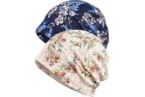 WULIQIUQIU Lace Chemo Beanie Hat for Women Turban Cancer Cap Slouchy Hat