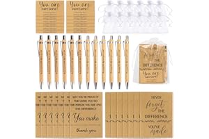 GADITIEK 48PCS Thank You Gift, Teacher Gift, Staff Employee Appreciation Gift, Inspirational Notebook Ballpoint Pen Motivational Gift for Coworker Colleague Volunteer (May You-12)