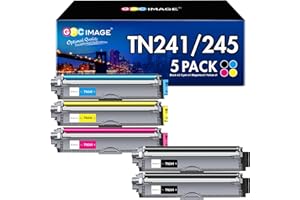 GPC IMAGE TN241 TN245 Kompatibel für Brother TN242CMY TN242BK für MFC 9332CDW DCP 9022CDW HL-3142CW DCP-9020CDW HL-3140CW MFC-9142CDN HL-3152CDW TN242 TN246(Schwarz Cyan Gelb Magenta, 5er-Pack)