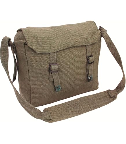 Sac besace Marron Foncé en cuir - Musette du Pêcheur S | Bleu de Chauffe Sac besace Marron Foncé en cuir - Musette du Pêcheur S | Bleu de Chauffe