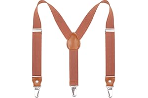 Kajeer Bretelles pour Enfants Hommes Femmes Elasticated - Réglable 3 Taille Les Clips Y Diverses Couleurs
