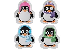 ‎CEPEWA 4er Set Taschenwärmer Pinguin (tolles Wichtelgeschenk) Handwärmer, Taschenheizkissen