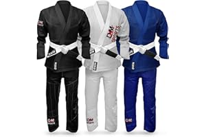 DXM SPORTS Brazilian Jiu Jitsu BJJ Kimono Gi Uniform Set für Damen und Herren - Leichter sanforisierter Stoff