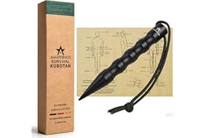 ‎AMATHINGS AMATHINGS Survival Kubotan – Druckverstärker mit Handschlaufe – Extra Stark für Notsituationen als Notfallhammer Glasbrecher & Schlüsselanhänger – Effektive Selbstverteidigung