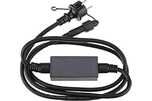 BEST SEASON Stromkabel 1,8 m für LED-Beleuchtungs-System von Star Trading, Steckerzuleitung für Outdoor-Lichtsystem, schwarz, IP44