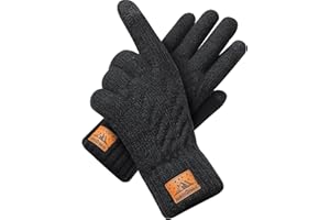CHENMEI Gants d'hiver Chauds Hommes Femmes - Gants Chauds en Laine pour écran, Gants Tactiles, Gants d'hiver en Alpaga, Idéal pour Hommes et Femmes pour les Activités de Plein Air