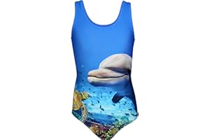 Aquarti Costume da Bagno da Bambina con Stampa