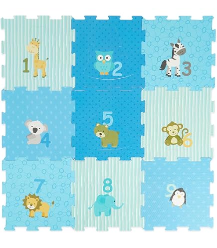 Tapis Puzzle Route – Circuit De Trafic 9 Pièces – Leo & Emma – 30x30 Cm – Sol Mousse Éducatif Pour Enfants