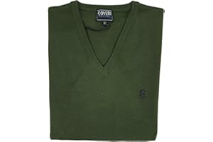 Coveri Maglione Uomo Scollo V Pullover Punta Tinta Unita Elegante Classico Maglioncino