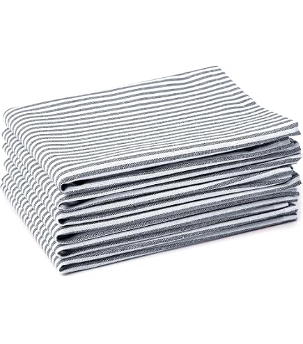 KLAVATE 10 Stück Handbedruckte Baumwoll-Servietten – Jaipuri Design, 40x40 Cm