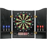 SPORTNOW Electronic Dartboard with 6 Soft Tip Darts 2 LED Screens | 24 Spare Tips, Voice Prompts, Up to 8 Players, Wall Dart