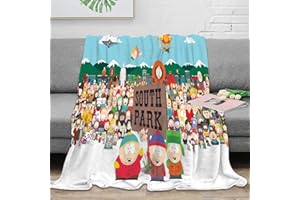 VHOMES Warme South Park-Fleecedecke für Jungen Kinder-Fleecedecke Überwurfdecken für Bett Sofa Couch Flauschige Flanell-Fleecedecke Geschenk für Jungen Geburtstag 150x200cm
