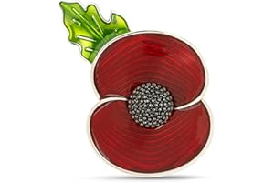 THE ROYAL BRITISH LEGION Royal British Legion Remembrance Through Time Poppy Silver Tone Brooch
