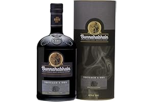 Bunnahabhain Toiteach à Dha - Islay Single Malt Whisky - 46.3% 70cl - Avec coffret - Tourbé (40 ppm) vieilli en fûts de Bourbon et Sherry Xerès