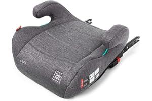 BABYAUTO - NAUNA Réhausseur Enfant ISOFIX/iSIZE - Rehausseur Voiture - Siege Auto Rehausseur - Groupe 3 (22-36kg/5-12 ans) 125-150 cm - Extra Rembourré pour plus de Confort - Gris