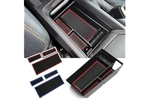 YEE PIN Organizer per console centrale compatibile con Ford Mustang Mach-E 2021 + scatola portaoggetti, organizer per braccioli, accessori con tappetino antiscivolo