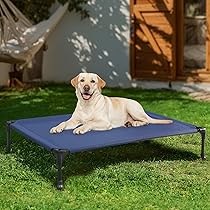 Dog Cooling Mat Elevated Dog Bed Large, Outdoor Indoor Dog Cots