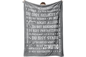 ‎JURATAR Juratar Geschenke für Frauen Männer, Personalisierte Decke Geburtstagsgeschenk für Frauen, Dankeschön-Geschenke für Freundin Schwester Kollegin, Superweiche Decke aus Flanell 62 * 52 Zoll