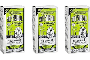 GEMERIC Sat Isabgol 200g (Pack of 3) - Also Known as Psyllium Husk - Supports Digestive Health - Smooth and Effective Relief from Constipation