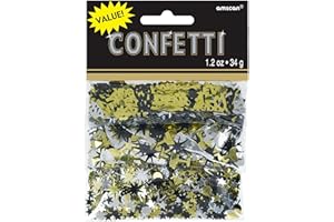 Amscan 365597 Cnf Triple PK Blk Slvr Gld