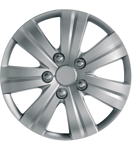 15 Inch Deep Dish Wheel Trims For Peugeot Boxer Van - Black & Silver Hub Caps 1 thumbnail image