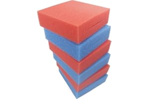LTWHOME Compatible Remplacement Grossier et Excellent Mousseux Filtration Eponge Convient pour Oase Biotec 5/10/30(Paquet de 6)