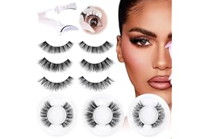 wiwoseo Magnetic Eyelashes Reusable Dual Magnetic Lashes without Eyeliner Natural Look Magnetic Eyelashes with Applicator Clear Band False Eyelashes No Glue Magnetic Lashes with Applicator 3 Pairs