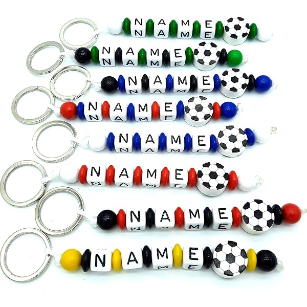 Handgemachter Schlüsselanhänger Mit Namen – Personalisierbar Als Taschenbaumler Oder Herz-Anhänger Für Kinder & Erwachsene, Verschiedene Farben