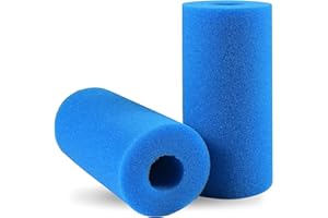 FUNMO Filterschwamm Typ A, Schwimmbad Filter Schwamm, Vorfilter Schaumstoff, Patronenschwamm, Waschbarer Spa-Filter für Spa, Poolfilter Schwimmbad Filter Schaum Für Schwimmbad Aquarium Whirlpool 2 Stück