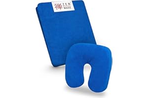 ZEN MASSAGE WARE Set di fodere elastiche Zen per lettino da massaggio e poggiatesta | soffice spugna | extra facile da pulire e lavabile a 60° | OEKO TEX 100 per tutti i comuni lettini e panche da terapia (Blu reale)