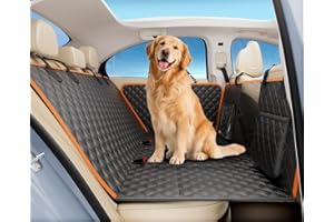 Pecute Protection Voiture Chien 132 * 62 CM, Housse Voiture Chien, Panneaux durs Améliorés, Support jusqu'à 150 kg, 40% d'espace Supplémentaire pour Une Couverture Complète du Siège Arrière