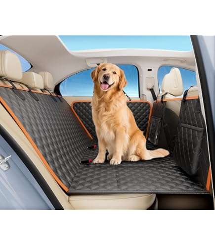 Housse De Protection Pour Siège Arrière Voiture Chien - Fond Dur, Imperméable, Avec Fenêtre En Maille - Jusqu'à 150kg - Pour SUV Et Berlines