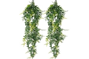 2 stycken konstgjorda hängande växter, 80 cm konstgjorda växter hängande