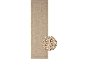 ‎MIAS TEPPICHE Mia´s Teppiche Soil - moderner Teppich im Jute-Look, perfekt für Wohnzimmer, Esszimmer & Flur, wetterbeständig und vielseitig einsetzbar – auch im Außenbereich, ca. 80 x 250 cm