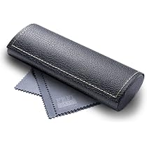 Funda Rígida Para Gafas FEFI Color Borgoña Mate - Incluye Paño De Microfibra, Protección Segura Y Elegante, Tamaño único