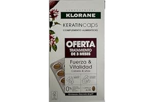 KLORANE Keratincaps Cã¡Psulas Para Fortalecer Y Revitalizar El Cabello Pack 3 X 30 Cã¡Psulsa