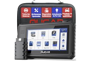 mucar Maquina Diagnosis de Conexión Bluetooth,VO6 Diagnosis Coche Multimarca de Sistema Completo,Obd2 Diagnosis con 28 Funciones Especiales para Siempre Gratis,WiFi Actualización Gratuita