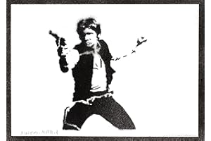 moreno-mata Autentici Graffiti Fatti a Mano Han So... Handmade Poster Film Quadri Moderni Soggiorno Decorazione Parete Regalo Uomo e Donna