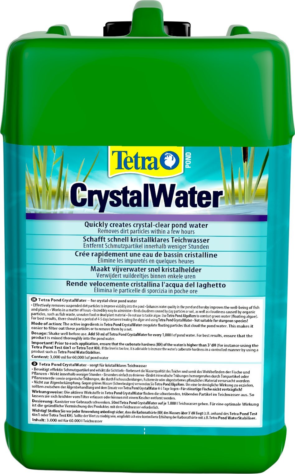 Tetra Pond CrystalWater (Teichpflege für klares Teichwasser, Wasserklärer gegen Trübungen), verschiedene Größen – Bild 4
