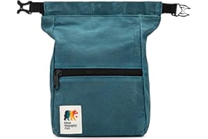 Oso Supply Co - Kulshan Bouldering Bucket, Large Size Chalk Bag for Rock Climbing, Chalk Pot with Magnetic Roll Down Closure, Brush Loop, Zippered Pockets for Climbers